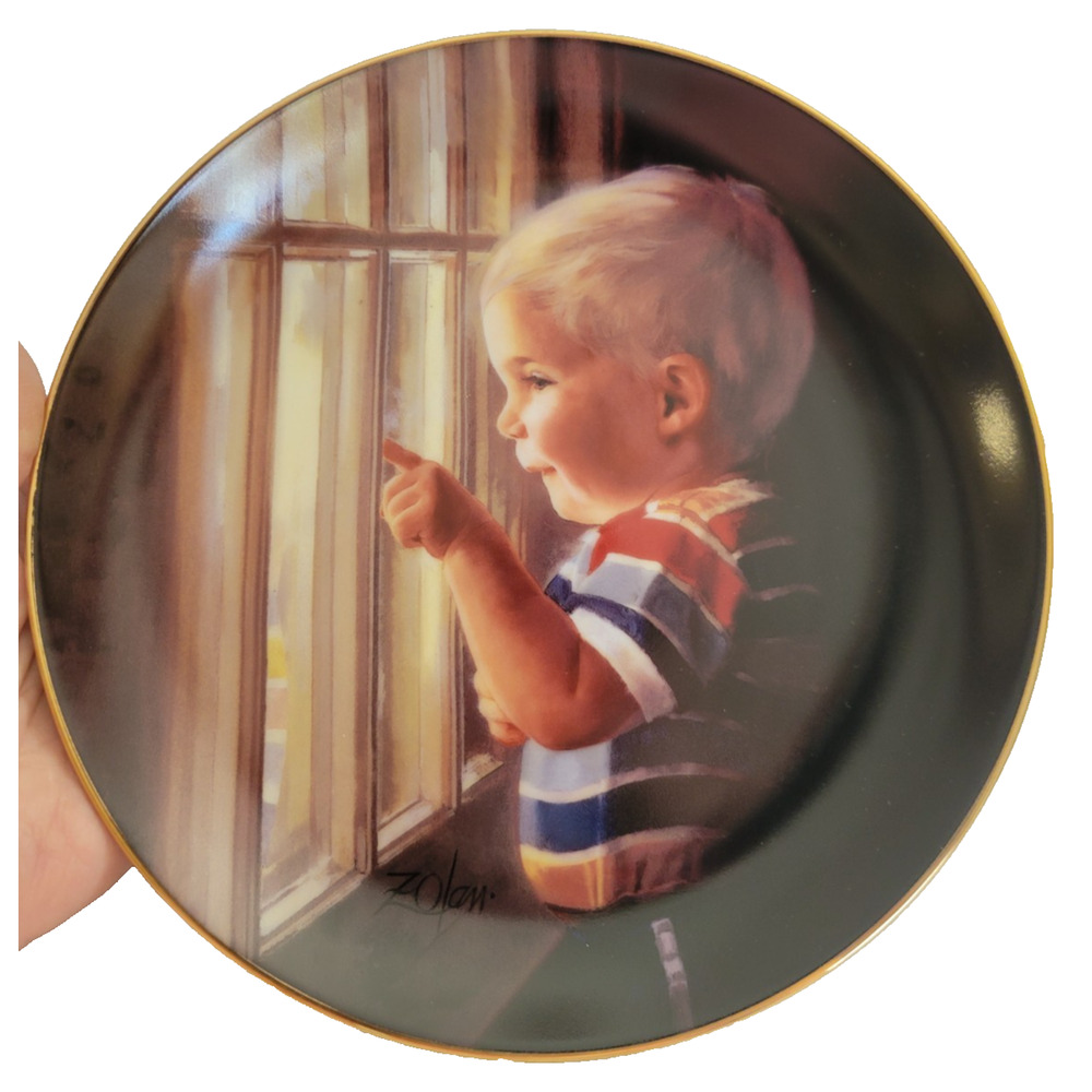 Vintage Danbury Mint Daddy's Home by Donald Zolan Plate w/ COA & Box #G3109